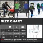 weiatas Winter Fingerless Gloves for Men Women Touch Screen, Cold Weather Thermal Sport Gloves for Fishing Running Cycling Driving Hiking, Warm Windproof Work Gloves - Image 6
